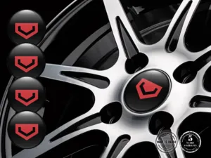 Vossen Décalques Roues Amélioration Étiquettes Bombées